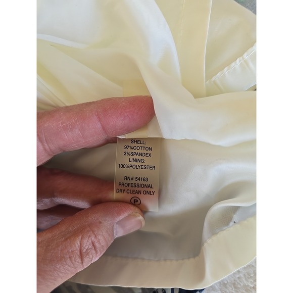 Calvin Klein Blue White Floral Watercolor Strapless Dress Blue/turquoise Size 12 - Picture 16 of 16